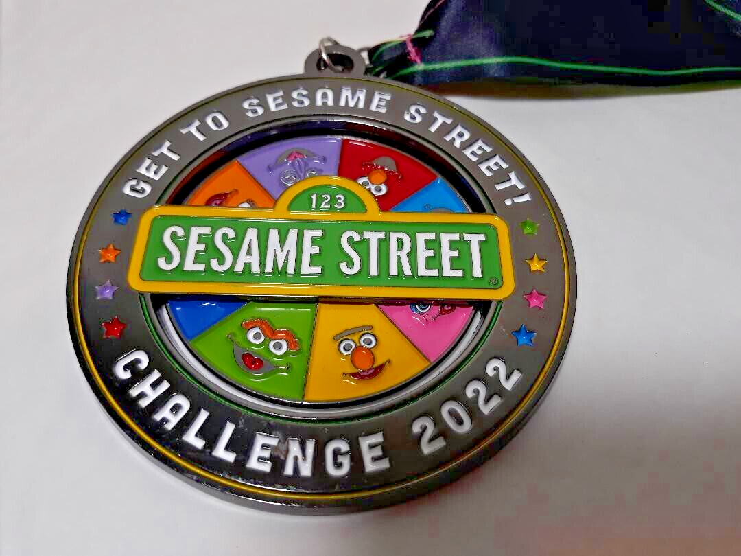Get to Sesame Street Challenge 2022 Medal VRC Virtual Running You