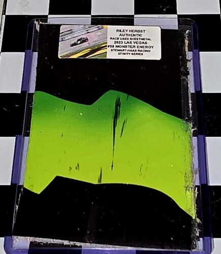 RILEY HERBST RACE USED SHEETMETAL 2023 LAS VEGAS #98 MONSTER NASCAR XFINITY RH09 - Picture 1 of 1