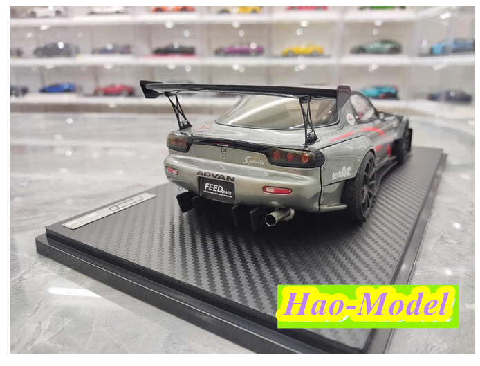 IG 1:18 Mazda RX7 GT3 FD3S FEED Afflux Resin Model Car Diecast Hobby Collection