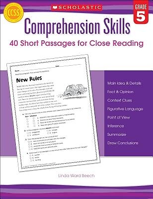 Comprehension Skills 40 Short Passages Linda Beech Paperback