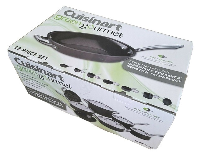 Cuisinart Green Gourmet 12 Piece Cookware Set GG12 for sale online