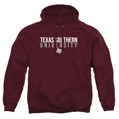 Texas Southern University Adult Pullover Hoodie Stacked, Maroon