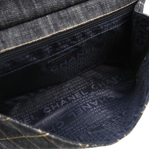 Chanel Navy Denim Shoulder Bag 194271 - Picture 8 of 11