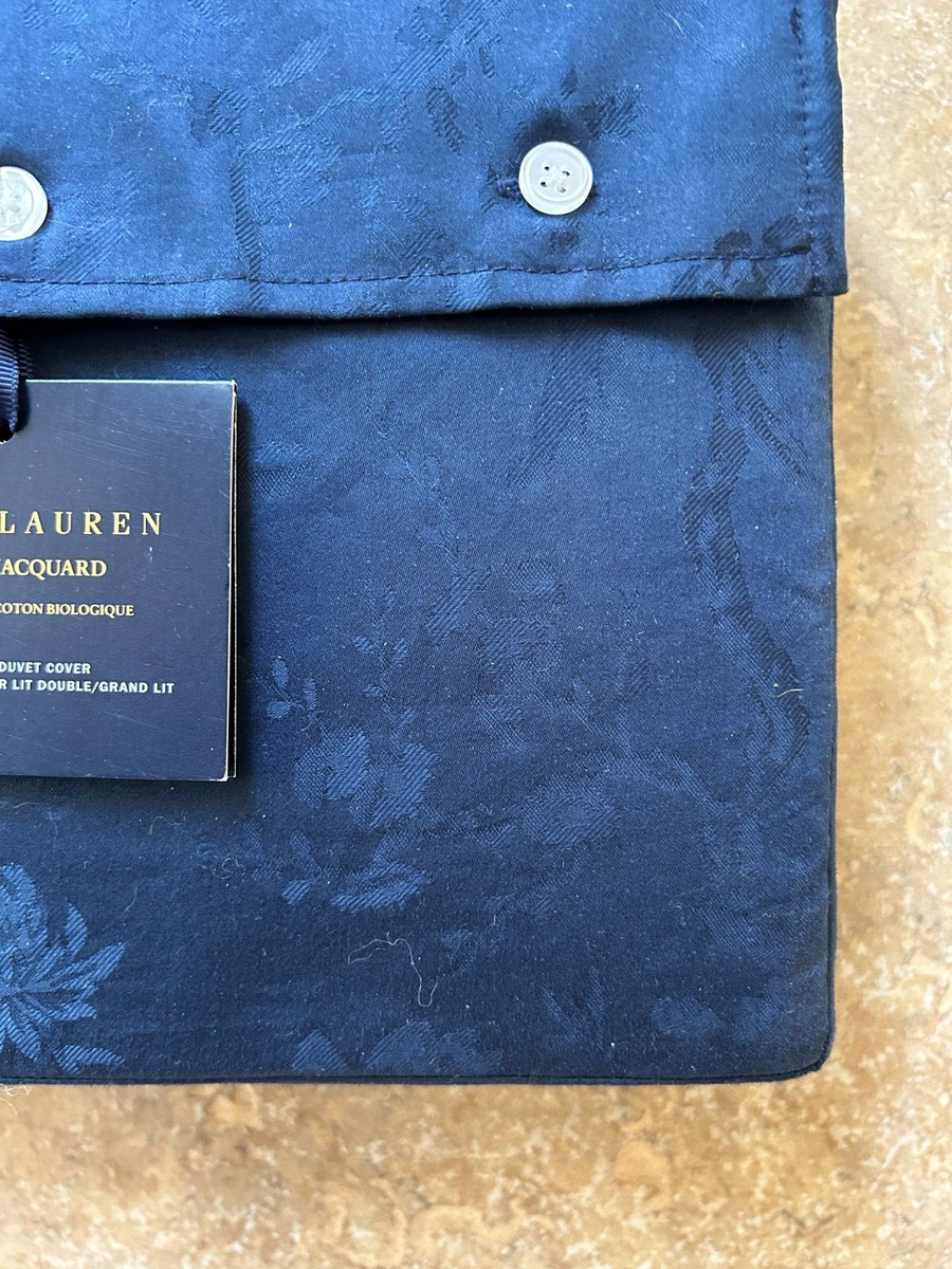 Ralph Lauren Bethany Jacquard Full/Queen Duvet Cover Navy Ralph Lauren Bethany Jacquard Full/Queen Duvet Cover Navy