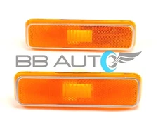 FRONT SIDE MARKER LIGHT LAMP ASSEMBLY SET FOR 72-93 DODGE RAM TRUCK RAMCHARGER 