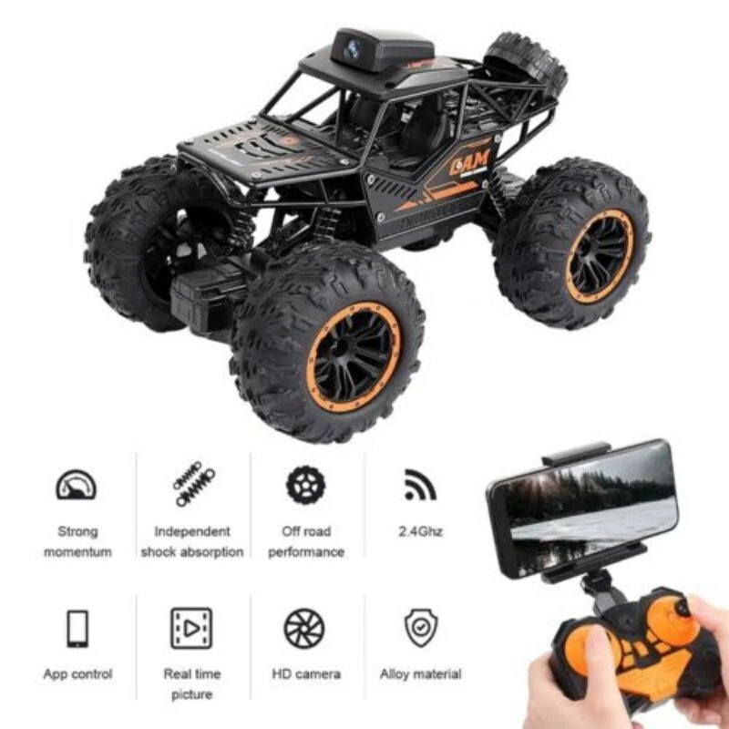 RC Auto mit WiFi 1080P FPV-Kamera 2.4g Ferngesteuertes Auto 35km/h Monster Truck - Bild 4 von 4