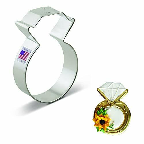 Ann Clark Cookie Cutters a forma di anello di diamanti - 9,5 cm - Acciaio (u8a)