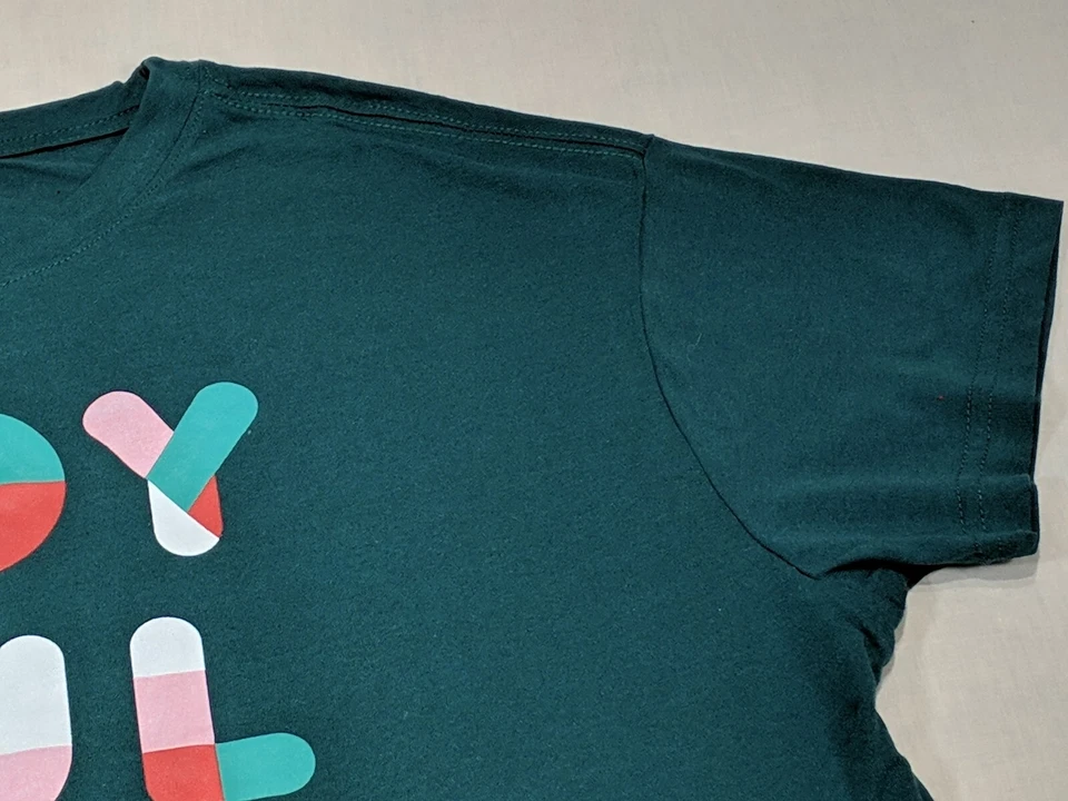 Camiseta MIGHTY FINE Niñas Verde Cuello Redondo Manga Corta Vacaciones Gráfico Talla 2X Nueva con Etiquetas Foto 3 de 4