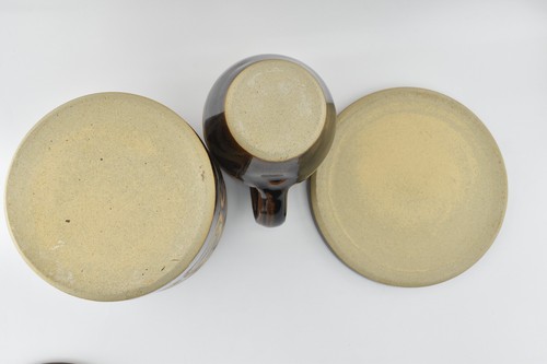 VTG Peter Turner Coggeshall Studio Pottery Cheese Dome, Jar & Jug Matched Set - Picture 20 of 23