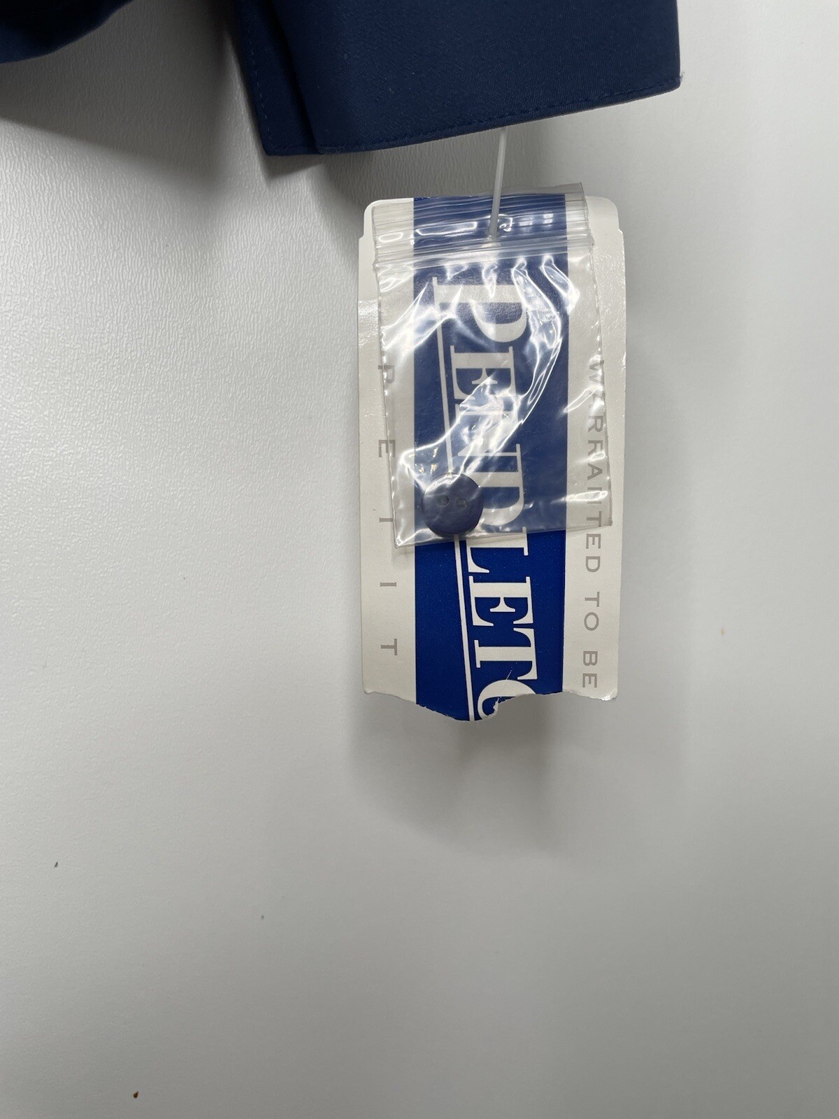 Vintage Pendleton Dark Blue Button Up Blouse High… - image 8