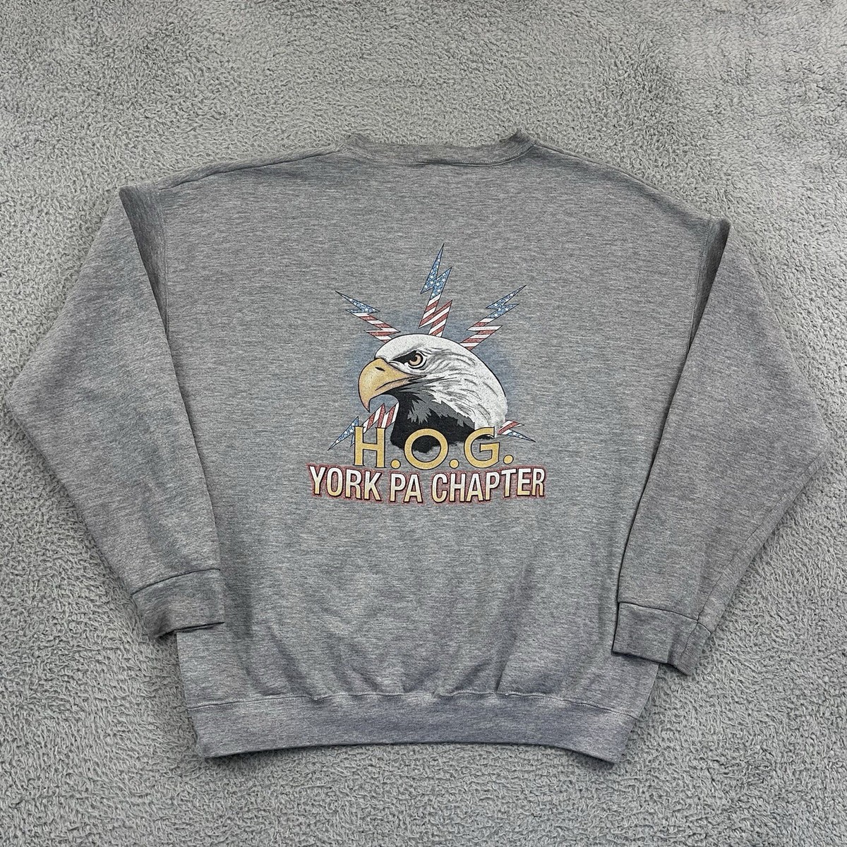 Vintage Harley Davidson Sweatshirt Mens XL 90s York Pa Vintage Harley Davidson Sweatshirt Mens XL 90s York Pa