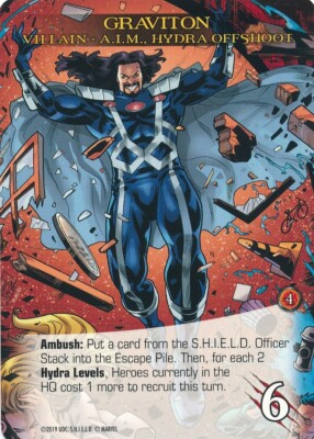 GRAVITON Upper Deck Marvel Legendary S.H.I.E.L.D. SHIELD AIM HYDRA OFFSHOOT