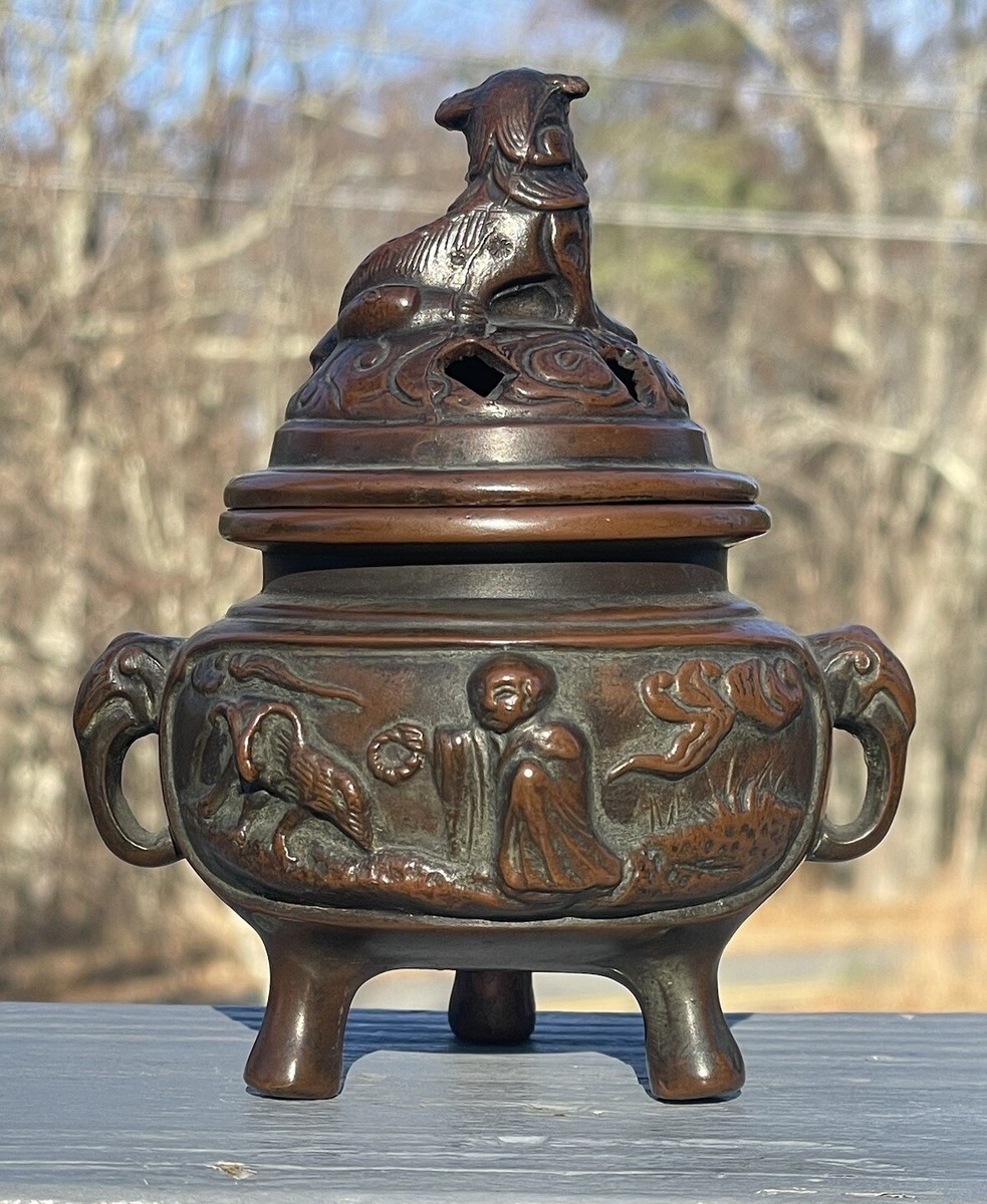 Antique Victorian Bronze Jennings Bros Censor Incense Burner