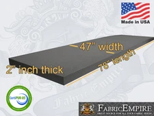 2x47x78 Firm Rubber Foam Sheet Premium Seats Cushion Upholstery USA MADE - NF33