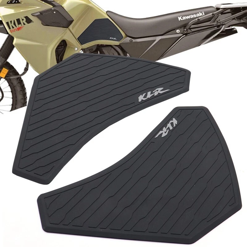Almohadilla de tanque de combustible 2 piezas para Kawasaki KLR650 2022-2024 protector de tanque empuñadura de rodilla KLR650 Foto 2 de 4