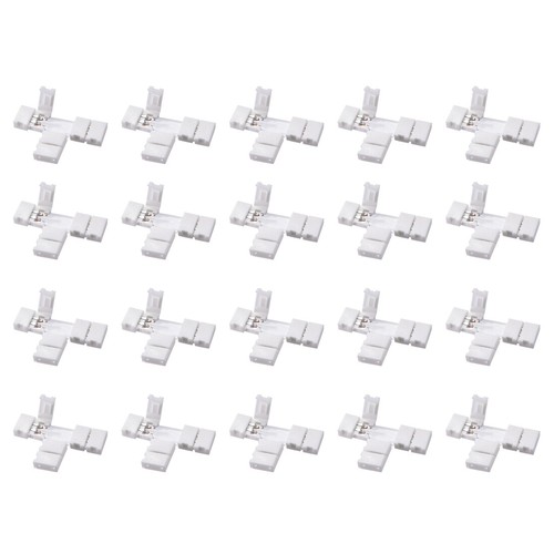 8mm 2P Conector Led Forma-T Para Luces Conductoras De Solo Color 3528 Led 20Pcs - Imagen 1 de 3