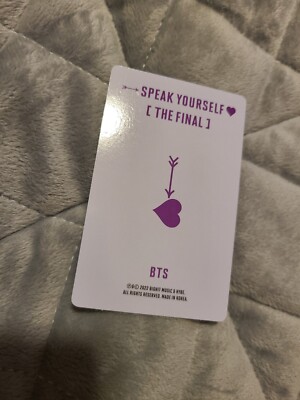 BTS speak your self the final ジョングク トレカ BTS Speak Yourself THE FINAL トレカ グク BTS - BTS WORLD
