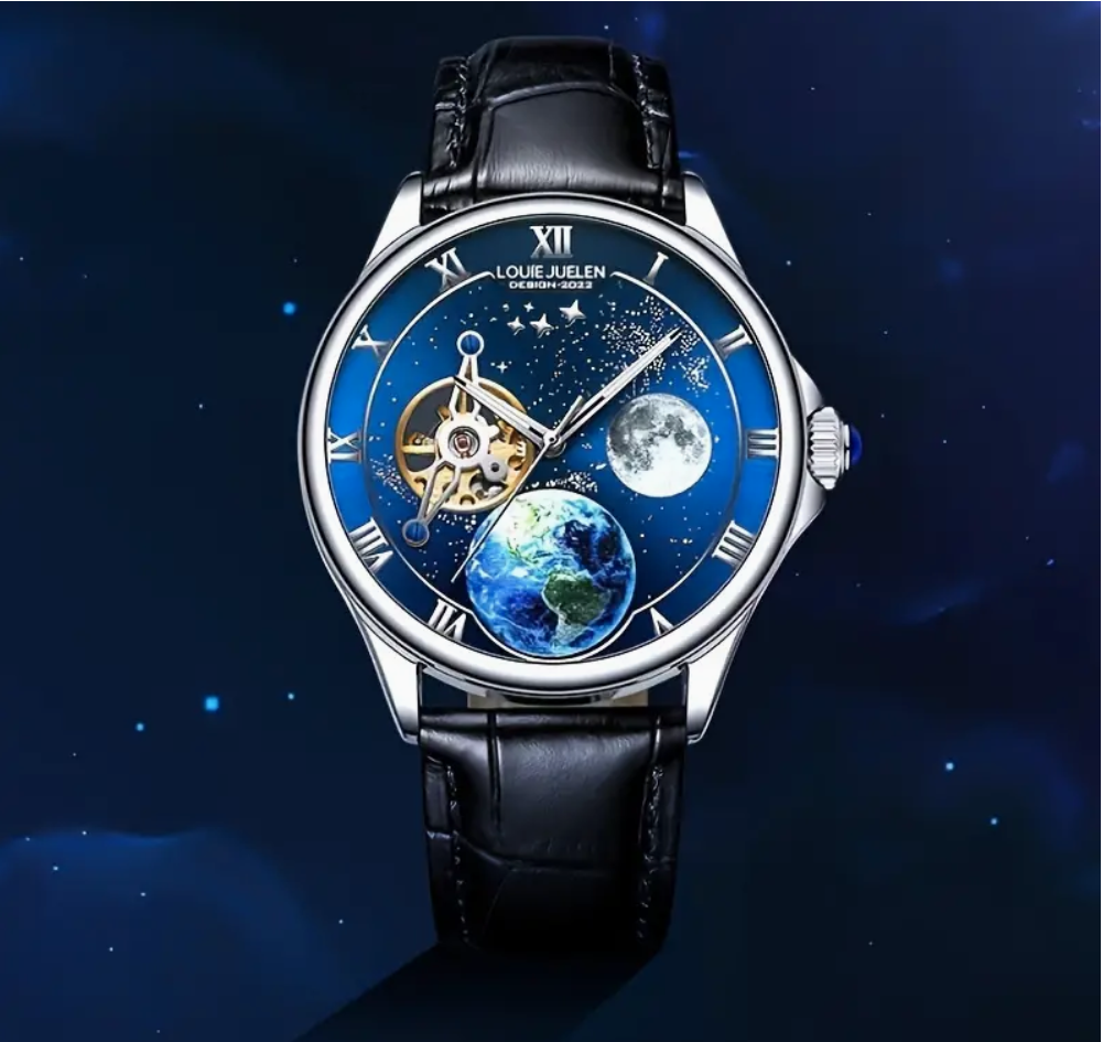 Louie Juelen mens/womens/unisex watch. Automatic/Blue dial