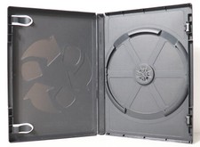 Genuine Viva Solid Eco-Box 1-Disc Single 14mm Black DVD Replacement Case GOOD
