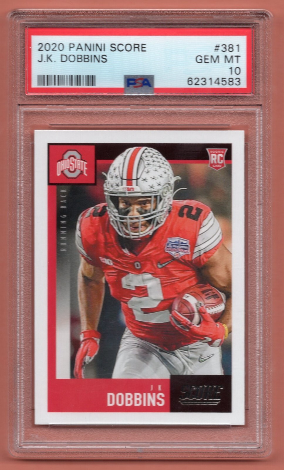JK Dobbins Panini Score #381 Base