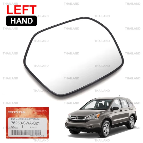 Left Side Wing Mirror Glass Len Chrome For Honda Cr-V Crv 2000cc 2007 - 2011