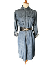 Loft Chambray button down dress 2 Petite