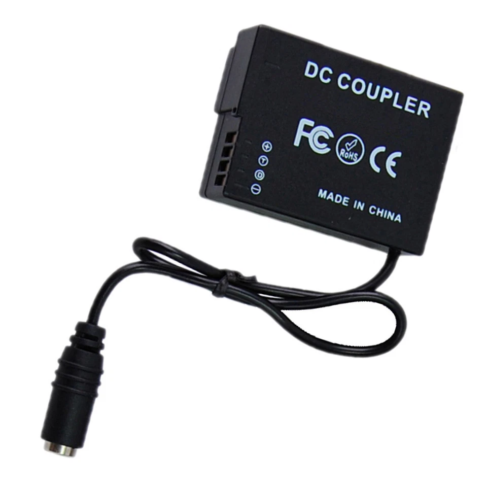 Adaptador de CA + Acoplador de CC para Panasonic Lumix DMC-G5 DMC-G6 DMC-G7 DMC-GH2 DMC-GX8 Foto 3 de 4