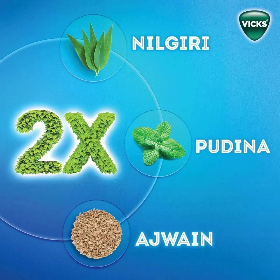 5 X Vicks VapoRub Xtra Strong от кашля, простуды, насморка и головной боли - 25 мл красный - Изображение 4 из 4