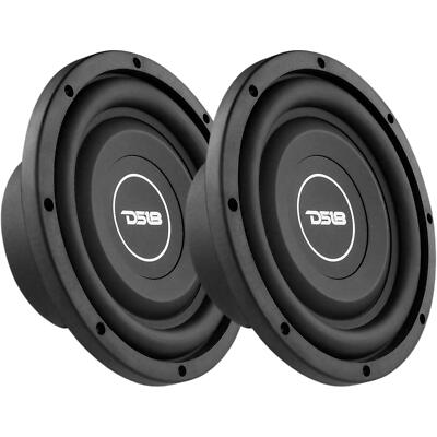 8'' 150 Watt RMS 4-Ohm SVC Shallow Car Audio Subwoofer Pair SRW8.4 DS18