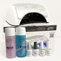 Harmony Gelish Pro Kit 18g Led Lamp Base Top Coat Bond Oil Remover Cleanser Set Harmony Gelish Pro Kit 18g Led Lamp Base Top Coat Bond Oil Remover Cleanser Set