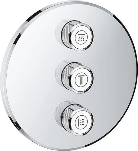 GROHE 29122000 Grohtherm SmartControl Triple Control Mixer, 3 valves, Chrome NEW