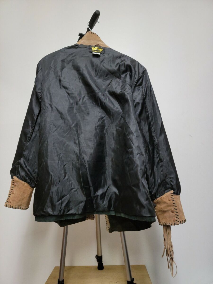 Incredible Bob Mackie Wearable Art Leather Western Jacket W Incredible Bob Mackie Wearable Art Leather Western Jacket W