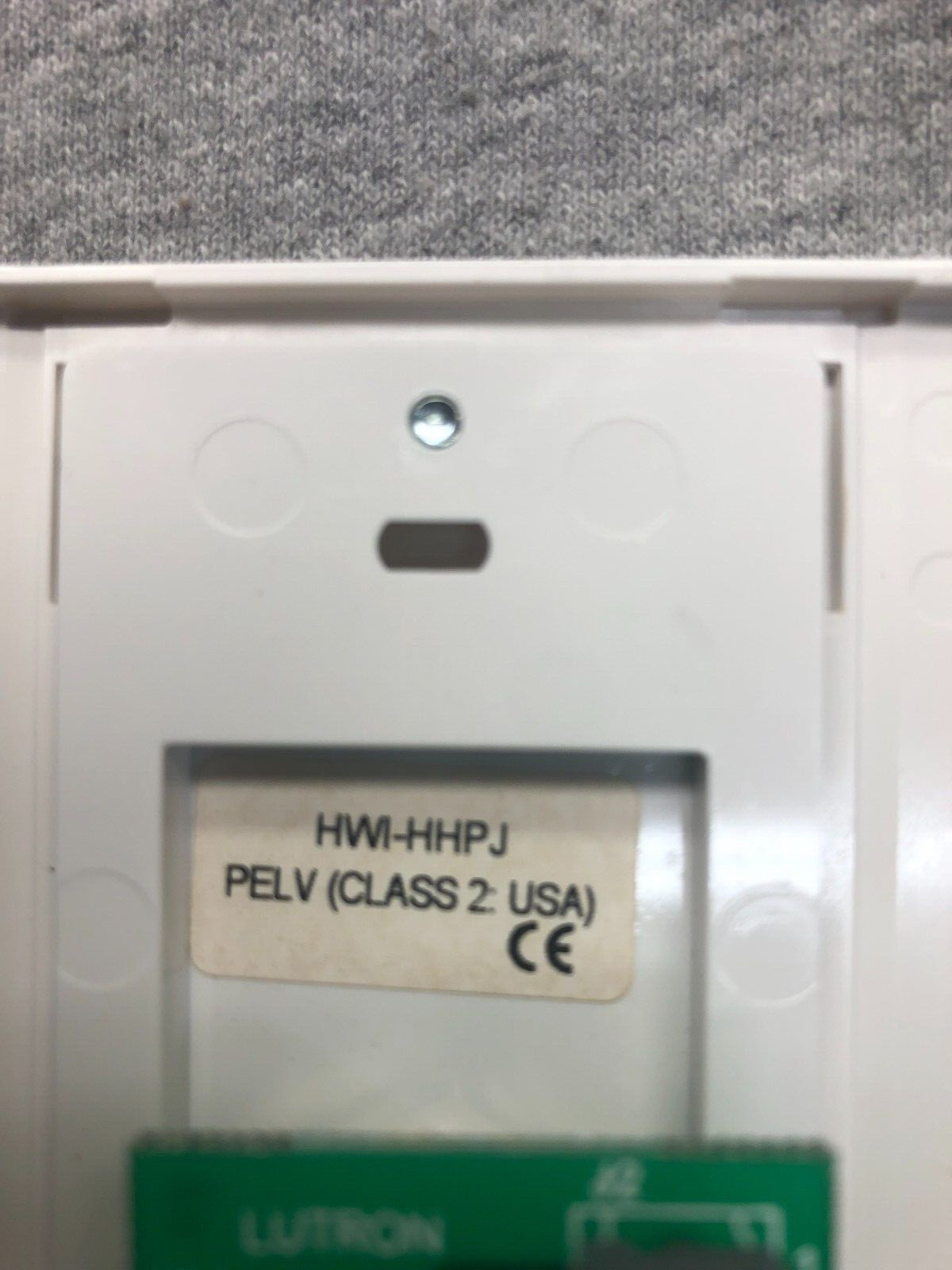 LUTRON HWI-HHPJ-Q1-WH  HANDHELD PROGRAMMER PORT WALLJACK (WHITE)