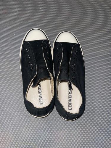 Zapatos sin cordones Converse All Star negros sin encaje para hombre 3,5 mujeres 5,5 excelente estado - Imagen 5 de 7