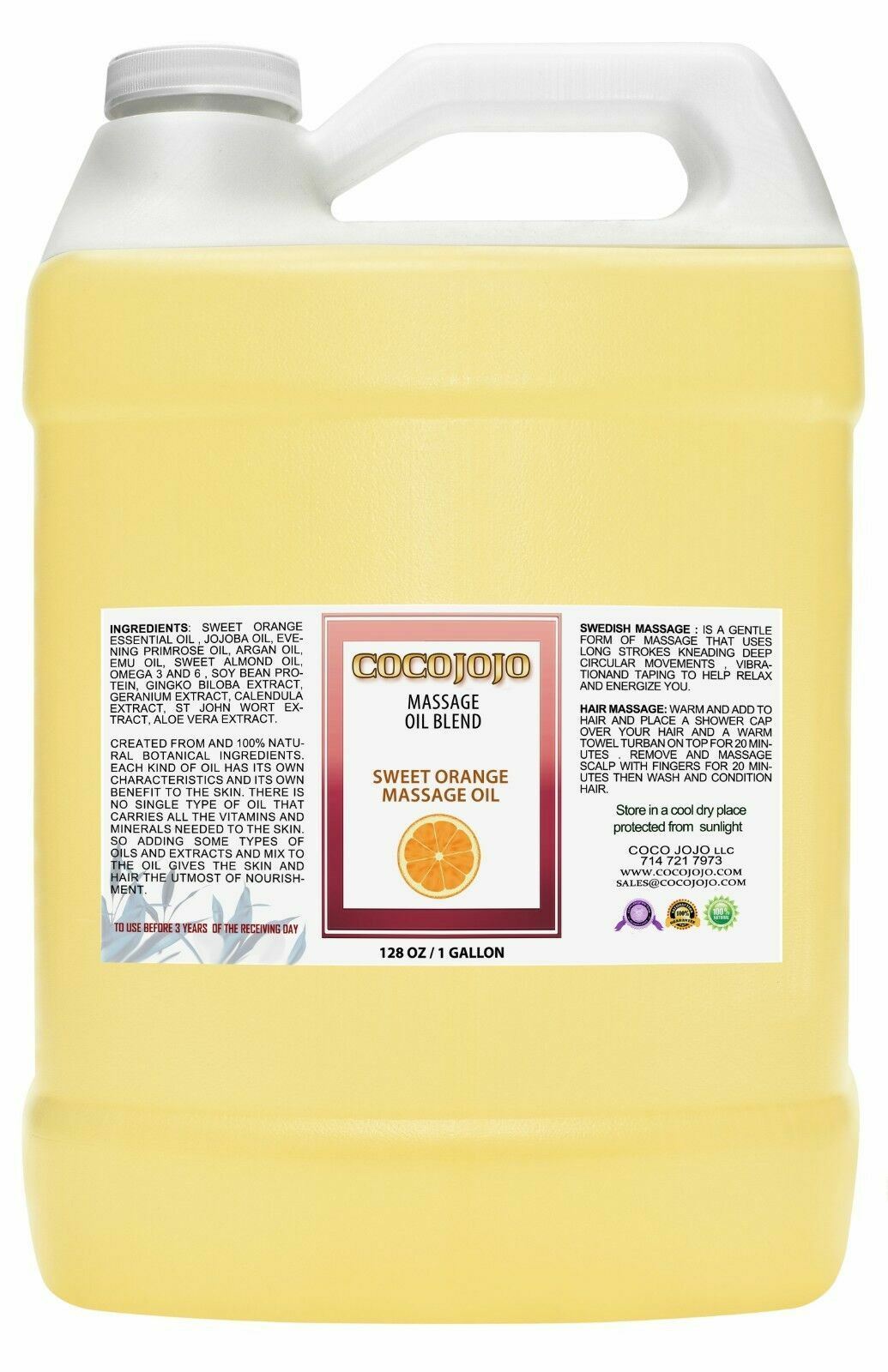 Sweet Orange Essential Oil Blend Formula With Jojoba Argan M