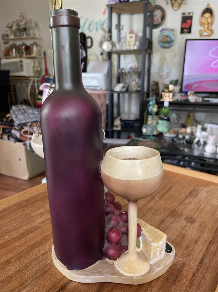 Bandeja de vino y uva y queso calentador de cera Tealight *B Foto 2 de 4