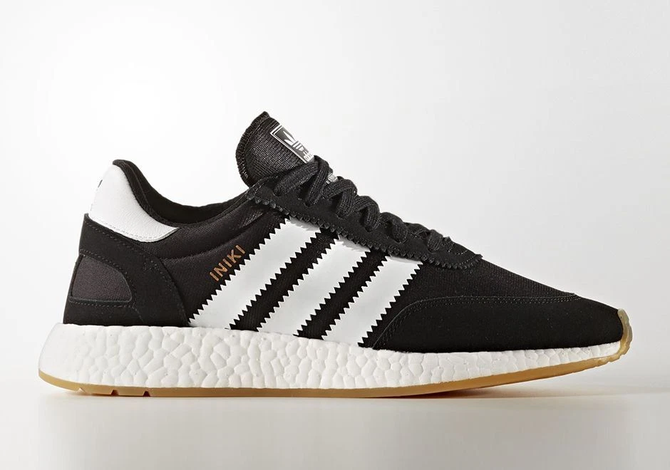 Adidas INIKI Runner size Black White Gum. BY9727. boost pk |