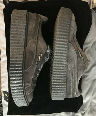 Red Puma Fenty Maroon Puma Rihanna Burgundy Creeper Velvet