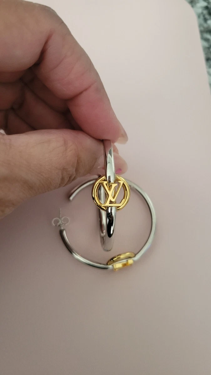 Louis vuitton sale large hoop earrings