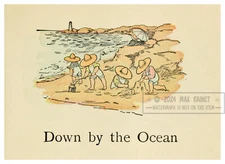 Bertha Corbett (1928)  Overall Boys Ocean * Nursery Baby Room * Frame Worthy Art