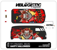 T1 PANEL BUS Custom Universal WaterSlide Decal for hot wheels  1/64 Scale 015