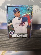 2021 Chrome Platinum Anniversary Base Platinum 70th Diamond  Nelson Cruz # /70
