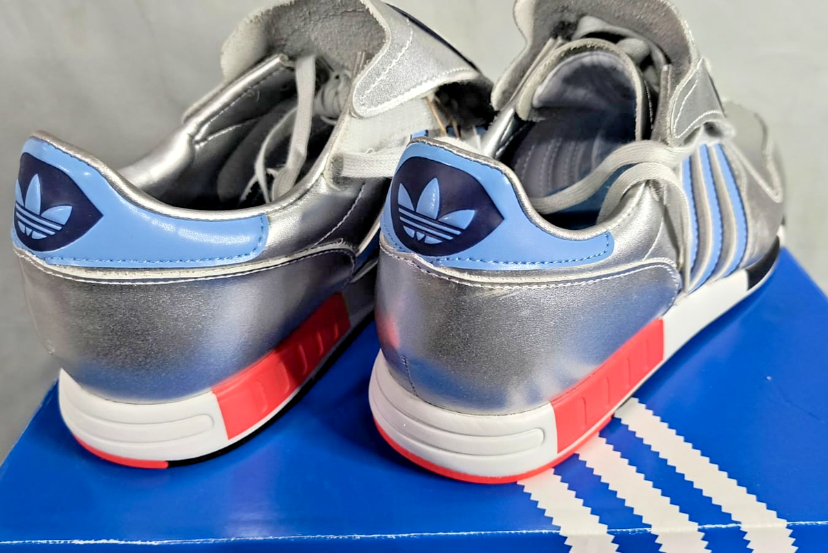 RARE Adidas Micropacer Metallic Silver Light Blue FY7687 Men Us