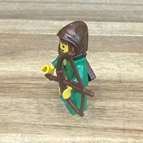 Vintage 90s Lego Dark Forestman 3 Minifigure w/ Quiver Castle 6024 6079 cas008