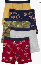Carter's Boys Boxer Briefs, 5 pack, Multi, Size 14