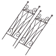 2 Pcs Mini Climbing Frame Trellis Potted Support Garden Flower Green Plant
