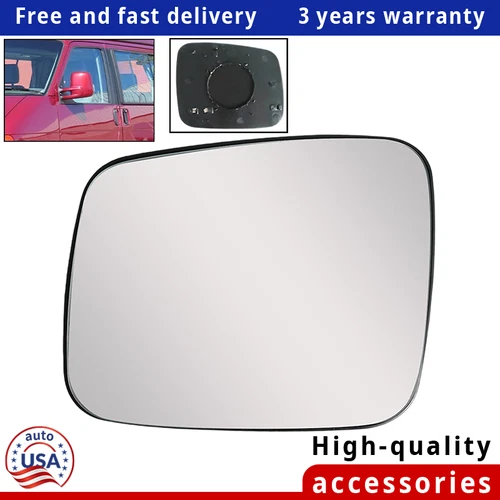 New Left Side Heated Mirror Glass For 1993-2003 VW EuroVan