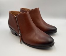 Vionic Jolene Mocha Leather Ankle Boots Women s 9M EXCELLENT Box Brochures