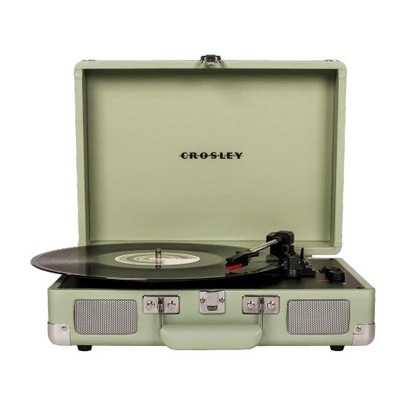 Plattenspieler Crosley Kunstleder Design Geschenk hochwertig Deko elegant