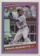 2020 Panini Donruss Retro 1986 Holo Pink Travis Demeritte (Base) #250 qp4